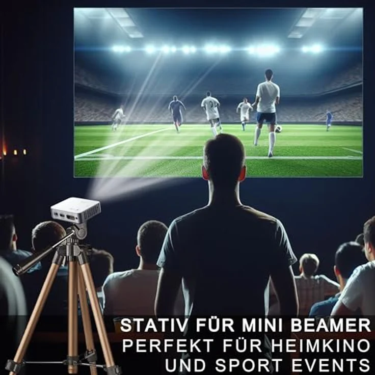TronicXL Tripod19P, Projektor Beamer Stativ mit 3-Wege-Panoramakopf, max. Höhe 105cm, für Geräte bis 1,5kg, inkl. Transporttasche – Bild 3