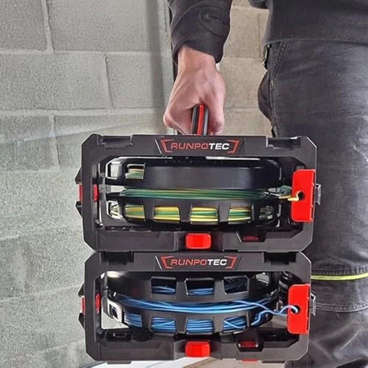 Runpotec CB 260, Kabelrolle für Einzeladernmanagement, modular und stapelbar, max. Bündeldurchmesser 26 cm – Bild 5