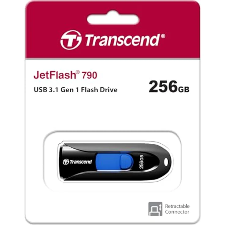 Transcend 256GB JetFlash 790 USB 3.1 Gen 1 USB Stick TS256GJF790K – Bild 2