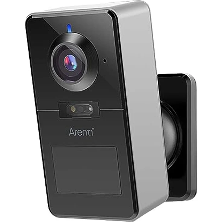 ARENTI POWER1Q 2K 4 MP batteriebetriebene kabellose WLAN-Überwachungskamera mit integrierter Li-Ion-Akku 9600 mAh KI-gestützter Personenerkennung, Vollduplex-Audio, Nachtsicht, Flutlicht – Bild 1
