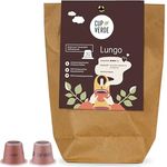 Cup Verde Lungo Kaffeekapseln, 30 Stück, kompatibel mit Nespresso, fein aromatisch, klimaneutral, biologisch abbaubar