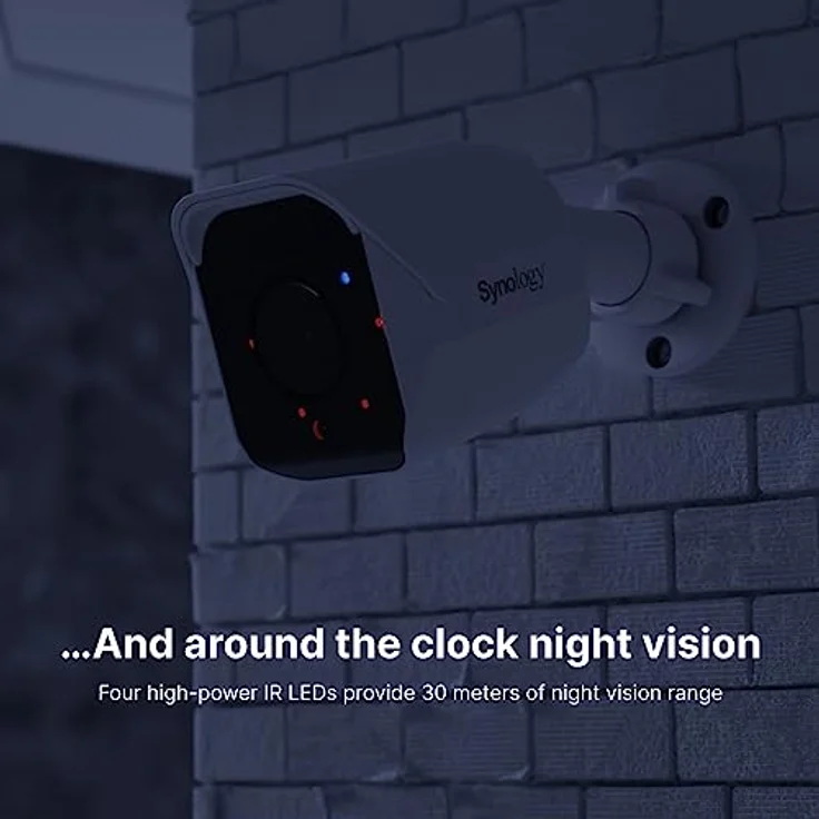 Synology BC500, 5MP Netzwerk-Überwachungskamera (Tag&Nacht) für Innen- und Außenbereich, staub-/wasserdicht, Weiß – Bild 3