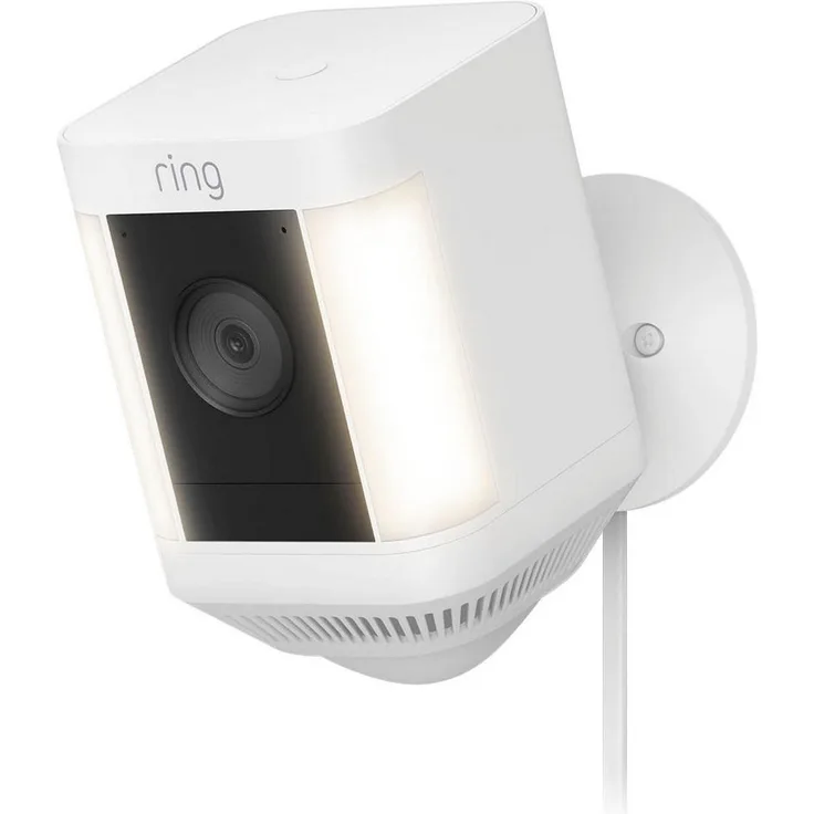 Ring Spotlight Cam Plus, Plug-in - White - EU Überwachungskamera (Außenbereich)