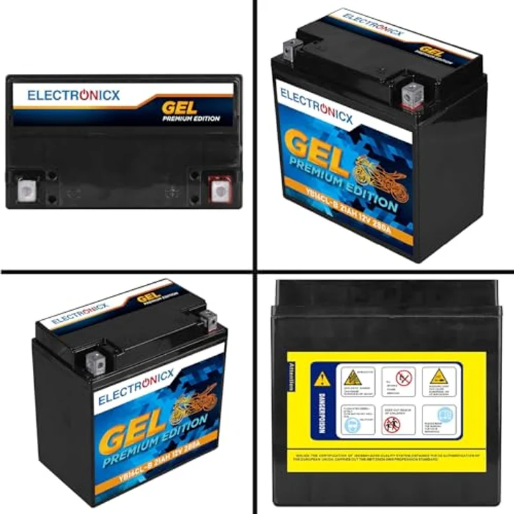 Electronicx YB16CL-B 12V 21Ah GEL Motorrad Batterie ▶ Wartungsfrei, CB16CL-B kompatibel, 6,70 kg – Bild 9
