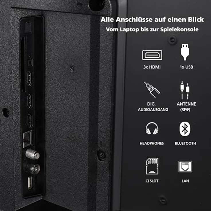 JVC 43 Zoll QLED Fernseher/TiVo Smart TV (4K UHD, HDR Dolby Vision, Dolby Atmos, Triple-Tuner) LT-43VUQ3455 [2024] – Bild 4