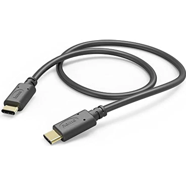 Hama Ladeabel, USB-C - USB-C, 1 m, Schwarz – Bild 1
