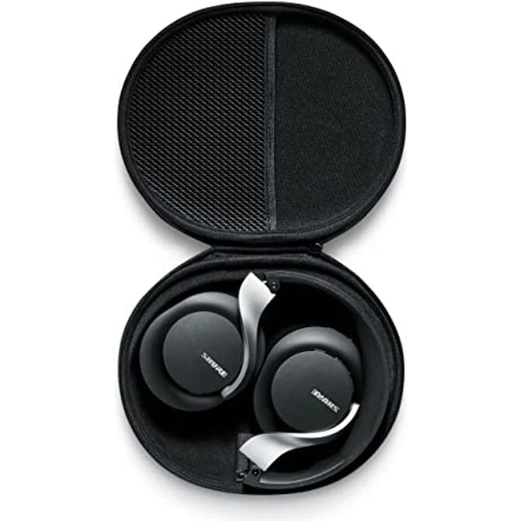 Shure AONIC 40 über Ohr -drahtlosen Bluetooth -Geräusch -Stornierungskopfhörern mit Mikrofon, 25 -Stunden -Akkulaufzeit, iPhone und Android -kompatibel - Schwarz – Bild 2