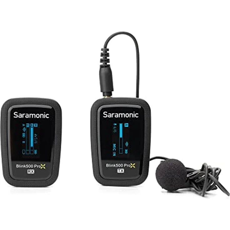 Saramonic BLINK500 Prox B1, Kabelloses Mikrofonsystem mit 2,4 GHz, 100 m Reichweite, ultra-niedrige Latenz und langer Akkulaufzeit – Bild 2