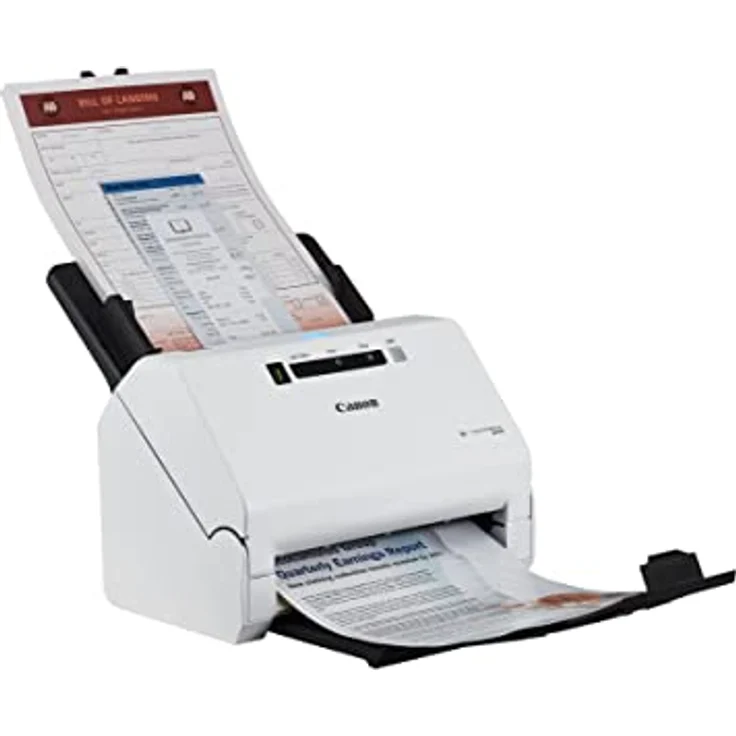 Canon R40 imageFORMULA Scanner Dokumentenscanner (Duplex Einzug, 600 DPI, Farbscan, Canon CaptureOnTouch Scanning Software, Readiris PDF Software, Cardiris Business Card Software) weiß, 4229C002 – Bild 1