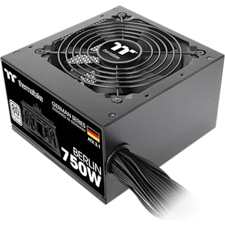 Thermaltake Berlin 750W Netzteil | ATX 3.1 | 12V-2 * 6 Pin | German Series | Geräuscharmer 120mm Lüfter – Bild 1