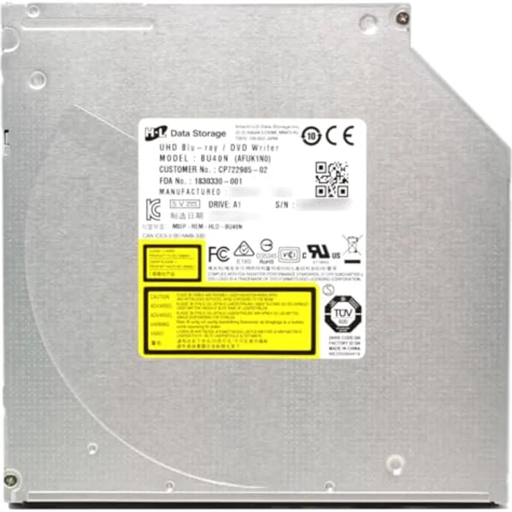HL Data Storage BU40N.ARAA10B Blu-ray Brenner Intern Bulk SATA I Schwarz – Bild 4