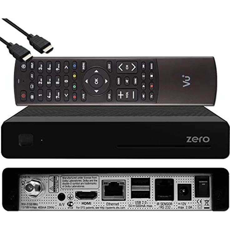 Vu+ Zero HW Version 2-1x DVB-S2 Full-HD Sat Tuner E2 Linux Receiver, YouTube, schwarz – Bild 1