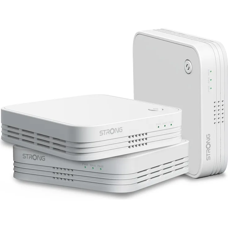 Strong ATRIA Wi-Fi Mesh Home Triple-Pack 1200EUV2, WLAN Repeater mit 867 Mbit/s und 300 Mbit/s für bis zu 450 m² Abdeckung