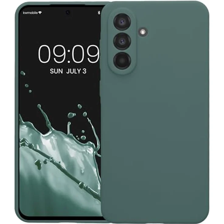 kwmobile Handyhülle für Samsung Galaxy A56 5G - weiches TPU Silikon Case in Blaugrün, flexibles und rutschfestes Cover mit präzisen Kameralöchern – Bild 5