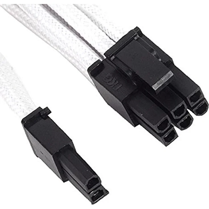 SilverStone SST-PP07-PCIW - Netzteil-Verlängerungskabel 25cm 8pin auf PCI-E 6+2pin, weiss – Bild 6