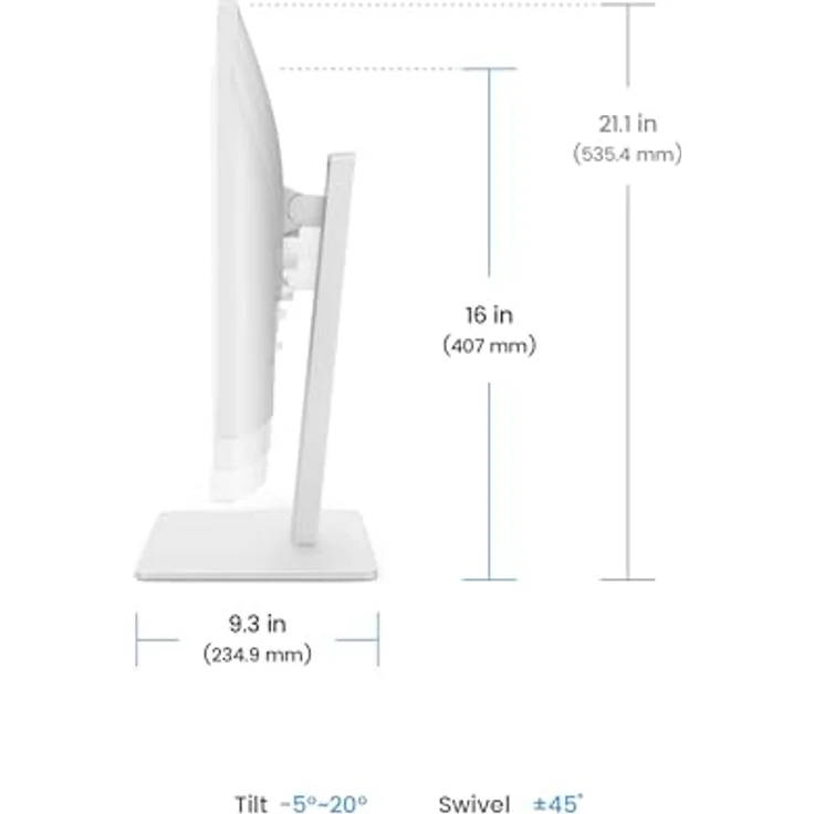 BenQ GW2786TC 68,6 cm IPS 1080p Home Office Monitor, USB-C (65W Power Delivery), 100Hz, Eye-Care, Ergo-Design, USB-Hub, Daisy-Chain, 99% sRGB, HDMI, DisplayPort, TÜV - Schwarz – Bild 5