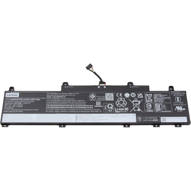 Lenovo 46.5Wh Internes Li-Ionen-Akku für Laptops - 4.112 mAh, 11,31 V (Modell 5B11H56350)
