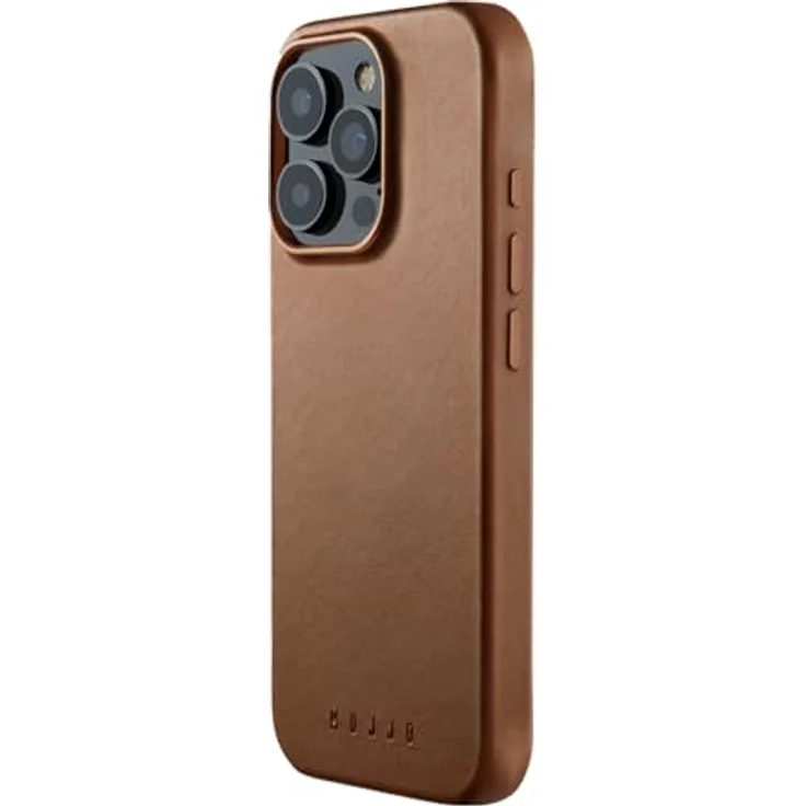 Mujjo Leather Case iPhone 16 Pro Braun - Premium Lederhülle mit MagSafe-Unterstützung – Bild 1