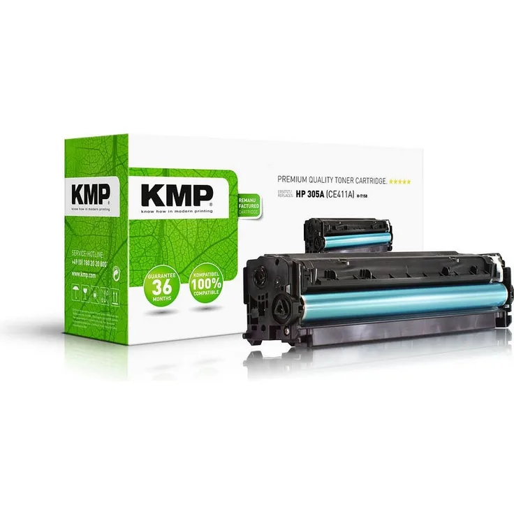 KMP H-T158 Tonerkartusche für HP 305A, cyan, ca. 3.400 Seiten bei 5% Deckung