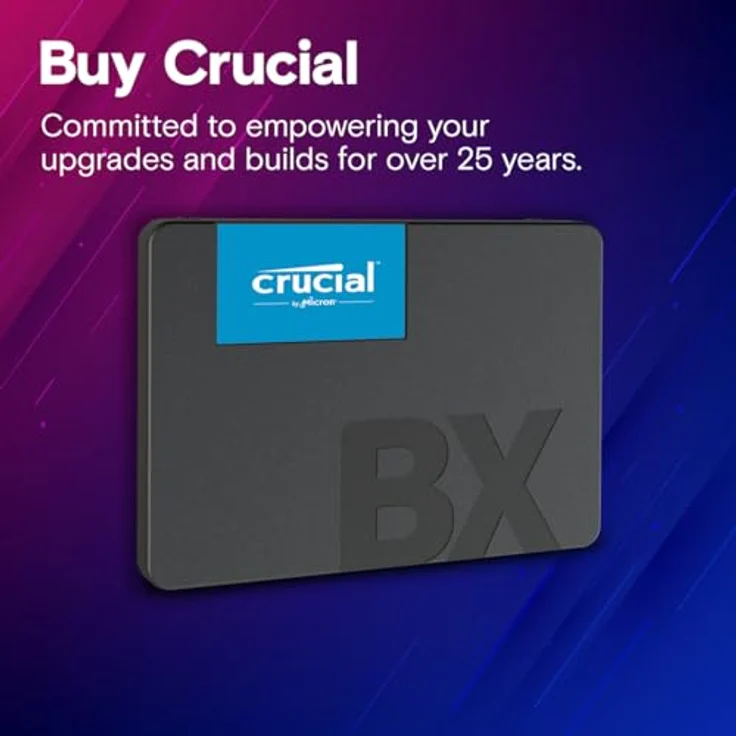 Crucial BX500 4 TB SSD intern 2.5" SATA 6Gb/s - Mikron 3D-NAND - 45x energieeffizienter - 3 Jahre Garantie – Bild 5