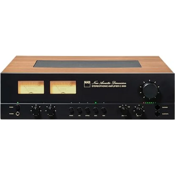 NAD C3050 SE, HiFi-Stereoverstärker in dunklem Holzfinish – Bild 2