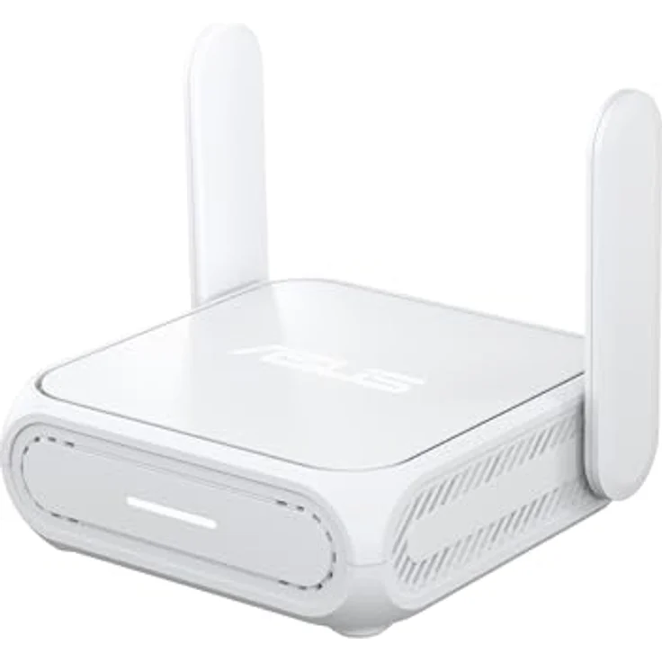 ASUS RP-BE58 Go, Dualband Router mit WiFi 7, 3600 Mbps, 4G/5G Tethering, AiProtection, Weiss – Bild 1