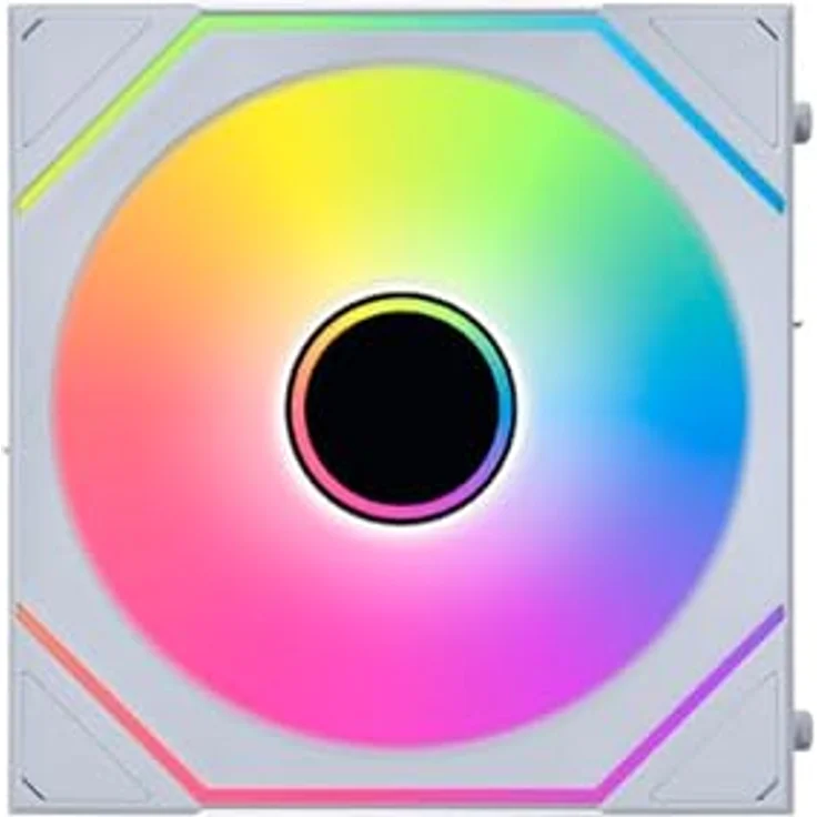 Lian Li UNI FAN SL-INF, 120mm Wireless Lüfter mit ARGB, PWM und bis zu 2.300 U/min, weiß – Bild 3