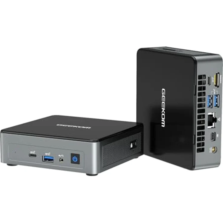 GEEKOM Mini PC, Mini Air12 Mini Desktop PC mit Intel Alder Lake N100(bis zu 3,4GHz), 16GB DDR4 NUC PC 512G SSD Windows 11 Pro Computer, Unterstützung 4K UHD, VESA，WiFi 6, BT 5.2, HDMI – Bild 1