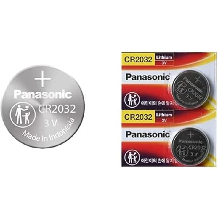 Panasonic CR2032 Lithium Knopfzelle, 3V, 2er Pack – Bild 2
