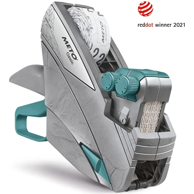 Meto Preisauszeichner Classic M 2026, 2-zeiliger Profi-Preisauszeichner mit 20 alphanumerischen Zeichen für Gastronomie – Bild 2