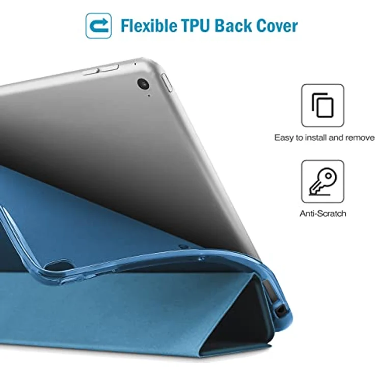 ProCase Soft Hülle für iPad 9.7 Zoll 6./5. Generation, Air 1/2 - Weiche TPU Schutzhülle mit Auto Schlaf/Wach-Funktion, Teal – Bild 3