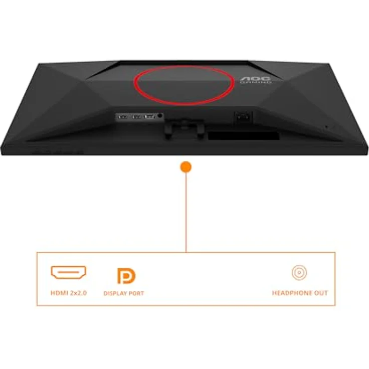 AOC Gaming 27G4ZRE, 27 Zoll Full HD Monitor mit 240 Hz, 1 ms Reaktionszeit, G-Sync kompatibel, HDR10, schwarz-rot – Bild 4