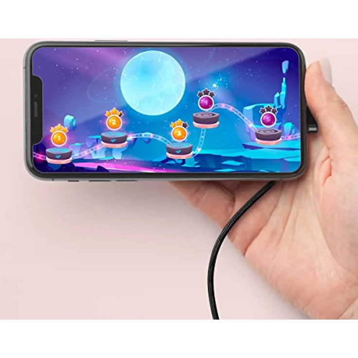 LogiLink USB 2.0 Typ-C Anschlusskabel, USB-C Stecker (180° gewinkelt) zu USB-A Stecker (gerade), Farbe: Schwarz, 2 m – Bild 2