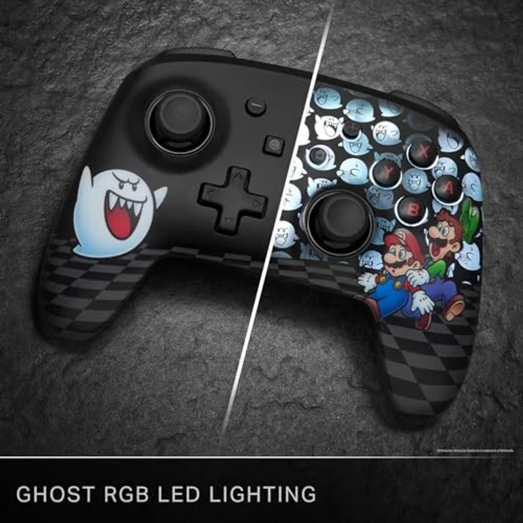 PowerA Enhanced Wireless Controller für Nintendo Switch, Kabelloser Gamepad mit Lumectra - Mario, Peek-A-Boo, Bluetooth 5.0, bis zu 30 Stunden Akkulaufzeit, USB-C-Ladekabel 3 m – Bild 5