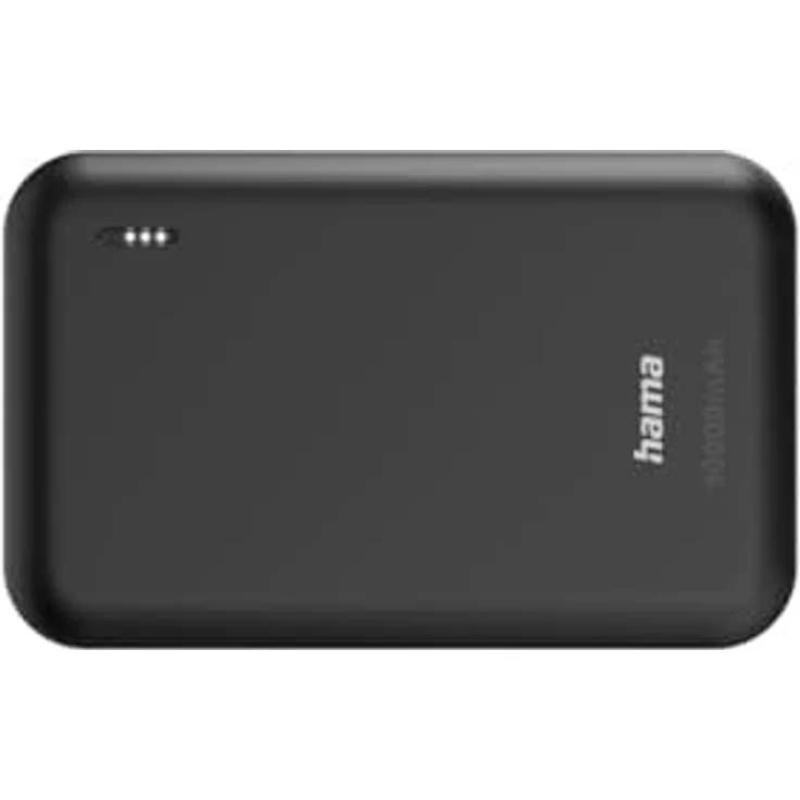 Hama Powerbank Pocket 10 10000mAh (externer Akku mit 2x USB A, LED Anzeige, Akku Pack Handy Zubehör, tragbares Ladegerät klein) anthrazit – Bild 3