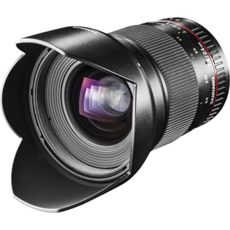 Samyang 24-1,4 Objektiv DSLR Canon EF manueller Fokus Fotoobjektiv, Weitwinkelobjektiv schwarz – Bild 2