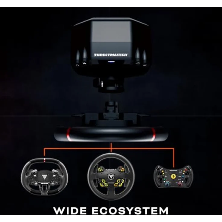 THRUSTMASTER T598, Direct Axial Drive Force Feedback-Rennlenkrad für PS5, PS4, PC, mit 30 cm abnehmbarer Sportwagen-Felge und H.E.A.R.T. Pedalen, schwarz/rot – Bild 5