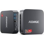 ACEMAGIC K1 Mini PC, AMD Ryzen 5 7430U, 16GB DDR4, 512GB M.2 SSD, Windows 11 Pro, 4K Triple Display, WiFi 6, BT 5.2