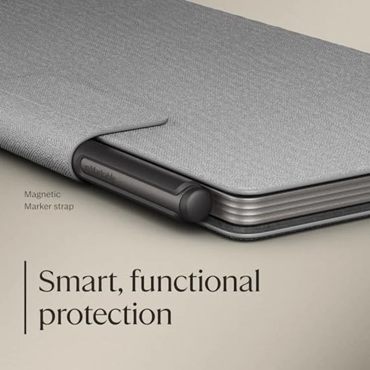 reMarkable Papier Pro Move, Graues Book-Folio aus Polymergewebe für 7,3 Zoll Papiertablet mit automatischer Aktivierung und sicherem Stiftschutz – Bild 2