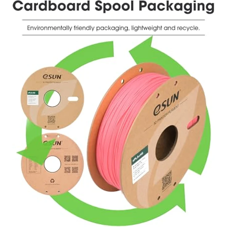 eSUN PLA+HS Filament 1.75mm, Hochgeschwindigkeitsdruck 3D Drucker Filament mit Maßgenauigkeit +/- 0.03mm, 1KG Spule (2.2 LBS), rosa – Bild 5
