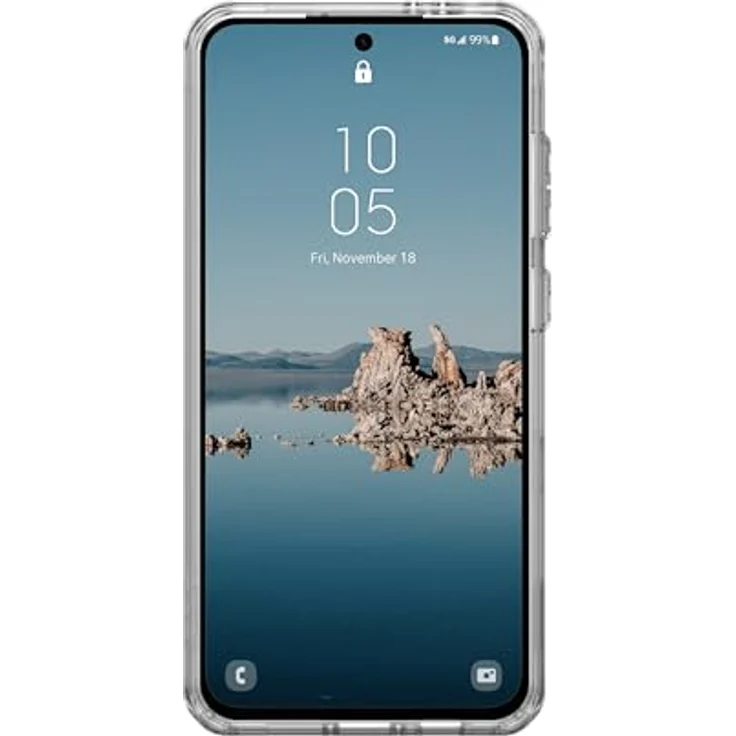 URBAN ARMOR GEAR Plyo Pro Case Samsung Galaxy S24 FE Hülle ice (transparent) / weiß (Wireless Charging / Magnetisches Aufladen optimiert) – Bild 4
