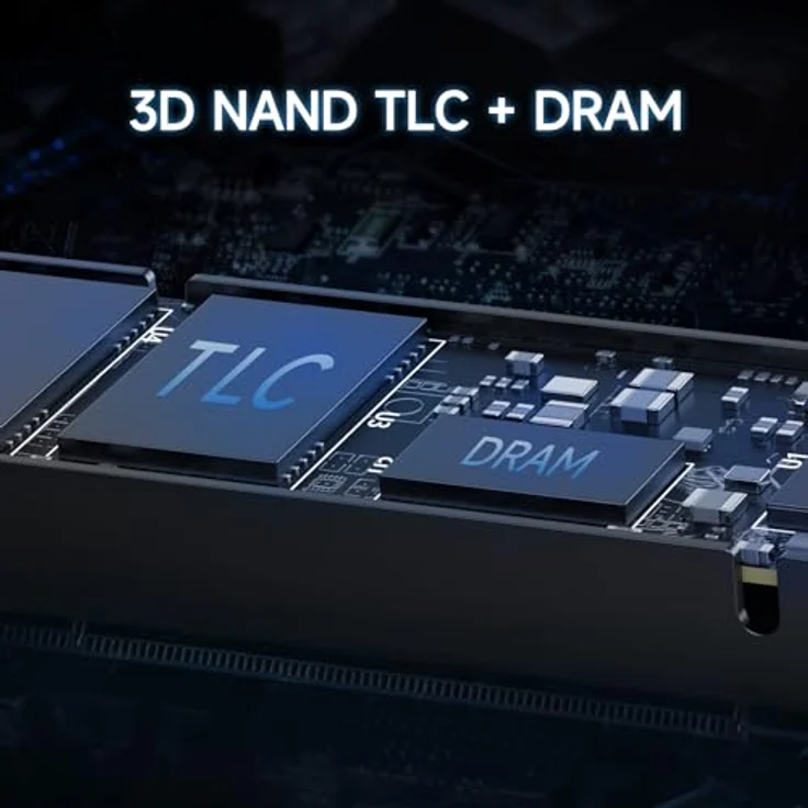 fanxiang S770 1TB PCIe 4.0 NVMe SSD M.2 2280 Interne Solid State Drive, mit Konfiguriertem DRAM Cache, Heatsink, bis zu 7300 MB/s, Perfekt Kompatibel mit PS5 – Bild 3