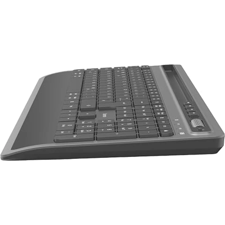 Hama Tastatur Maus Set kabellos (Multi Device Tastatur, Tastatur kabellos, Maus kabellos, Bluetooth Tastatur mit Maus, Tastatur Bluetooth, Funktastatur, Funkmaus, Maus Bluetooth) schwarz/anthrazit – Bild 5