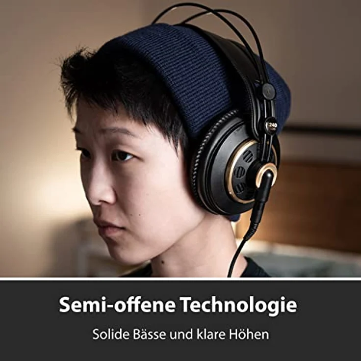 AKG K240 STUDIO Professioneller, halboffener Over-Ear-Kopfhörer – Bild 3