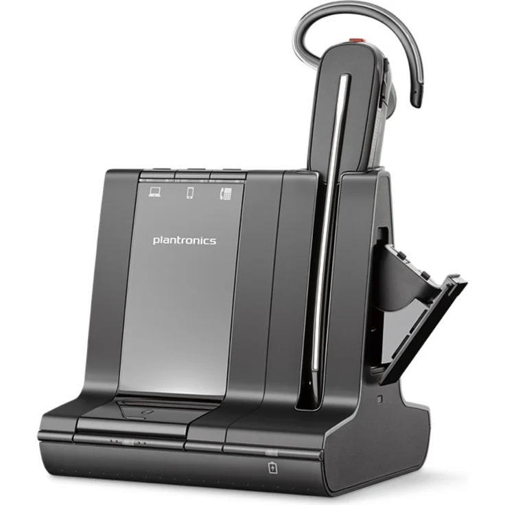 Poly Savi 8245, Office USB-A Convertible DECT Headset für Microsoft Teams mit unbegrenzter Sprechzeit und Active Noise Cancelling