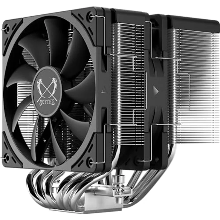 Fuma 3 CPU-Luftkühler, Intel LGA1700, LGA1151, AMD AM5/AM4/Ryzen 120 mm, Dual Towers, Schwarze obere Abdeckung – Bild 3