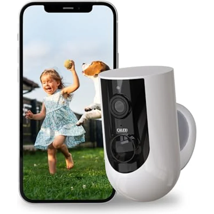 CALEX Kabellose Outdoor Kamera, WiFi Überwachungskamera auf Batterie, für Außen, 2K, Nachtsicht, Echtzeitüberwachung – Bild 1