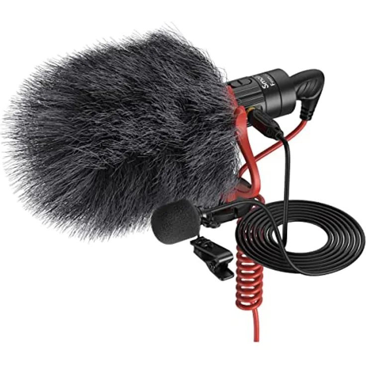 SmallRig 3468 Videomikrofon S20, Plug-and-Play mit Doppelmikrofon-Kombination und effektiver Geräuschunterdrückung