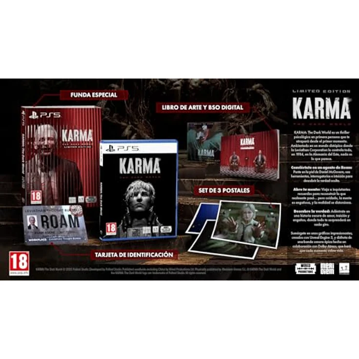 MDM MERIDIEM GAMES KARMA: THE DARK WORLD - LIMITED EDITION PS5 (EU Import), PS5-Spiel mit atemberaubender Grafik und packender Ermittlungsgeschichte – Bild 3