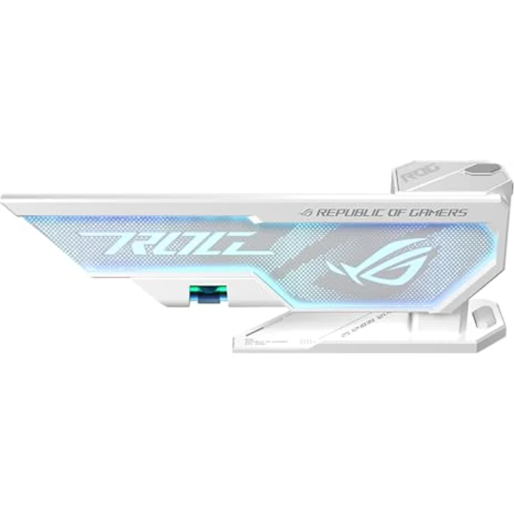 ASUS ROG Herculx Grafikkartenhalter White (Stützhöhe 72-128 mm, integriertes 3D-ARGB-Element, Aura Sync, inkl. Wasserwaage) – Bild 3